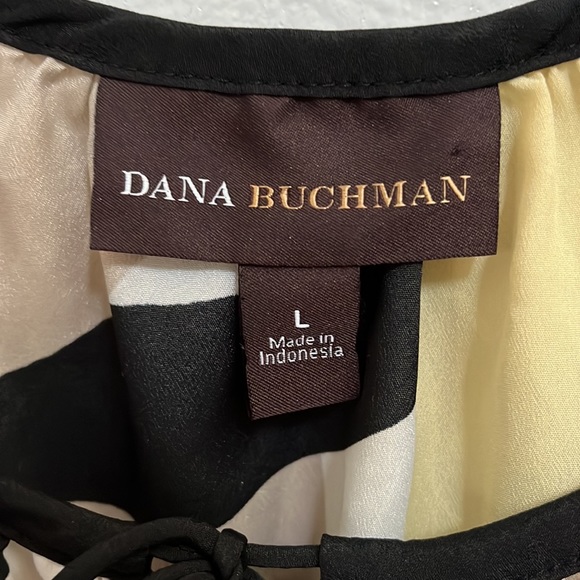 Dana Buchman Geometric Abstract Print Blouse Size L - Picture 3 of 4